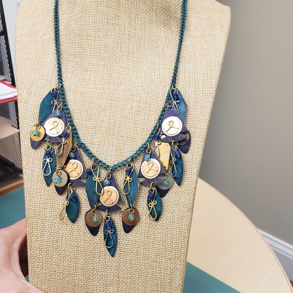 Eclectic Artsy, Made from India, NWT, Fashion Necklace & Earring Set - Picture 6 of 16